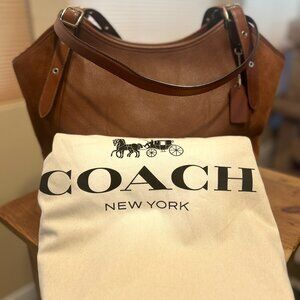 COACH Meadow Brown Leather Shoulder Bag
